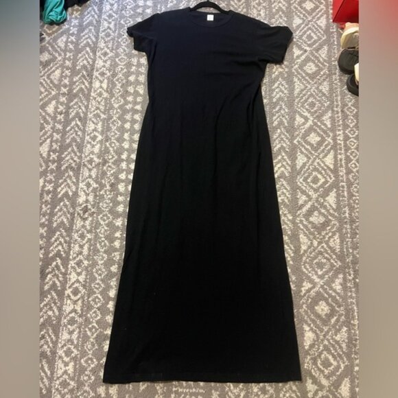 Leset brand cotton Black Maxi Dress size L (C102) - Picture 4 of 10